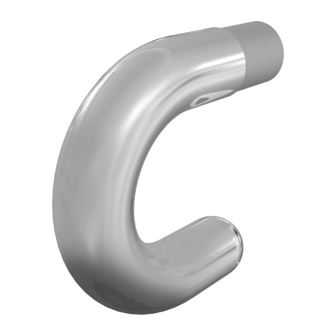 Handrail Fitting – 50mm Dia End U Shape – Polished