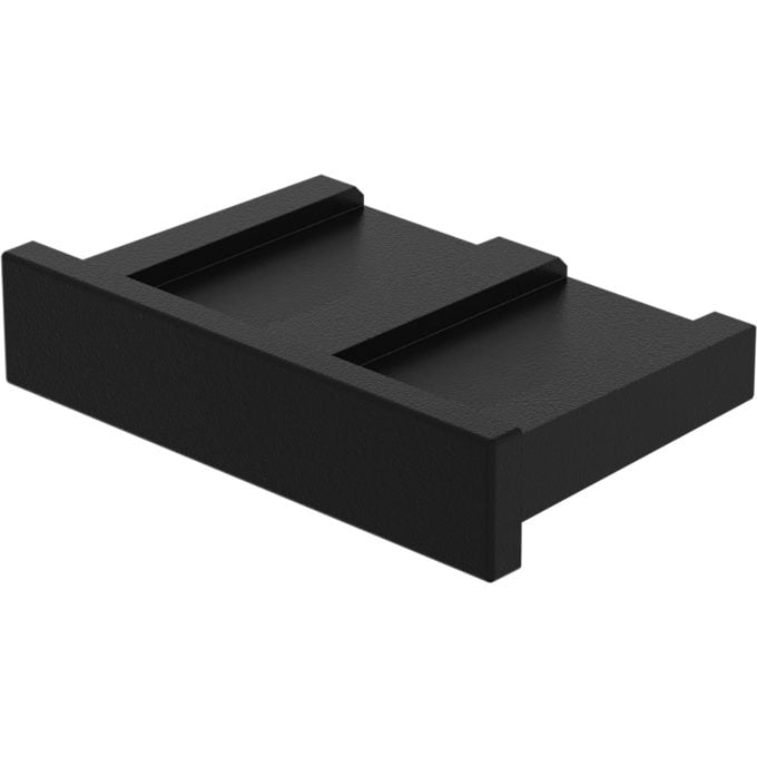 Handrail Fitting – 50mm x 10mm End Cap – Black