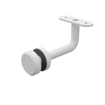 Handrail Brackets – Soho Fixed Offset Glass Bracket 38mm – White